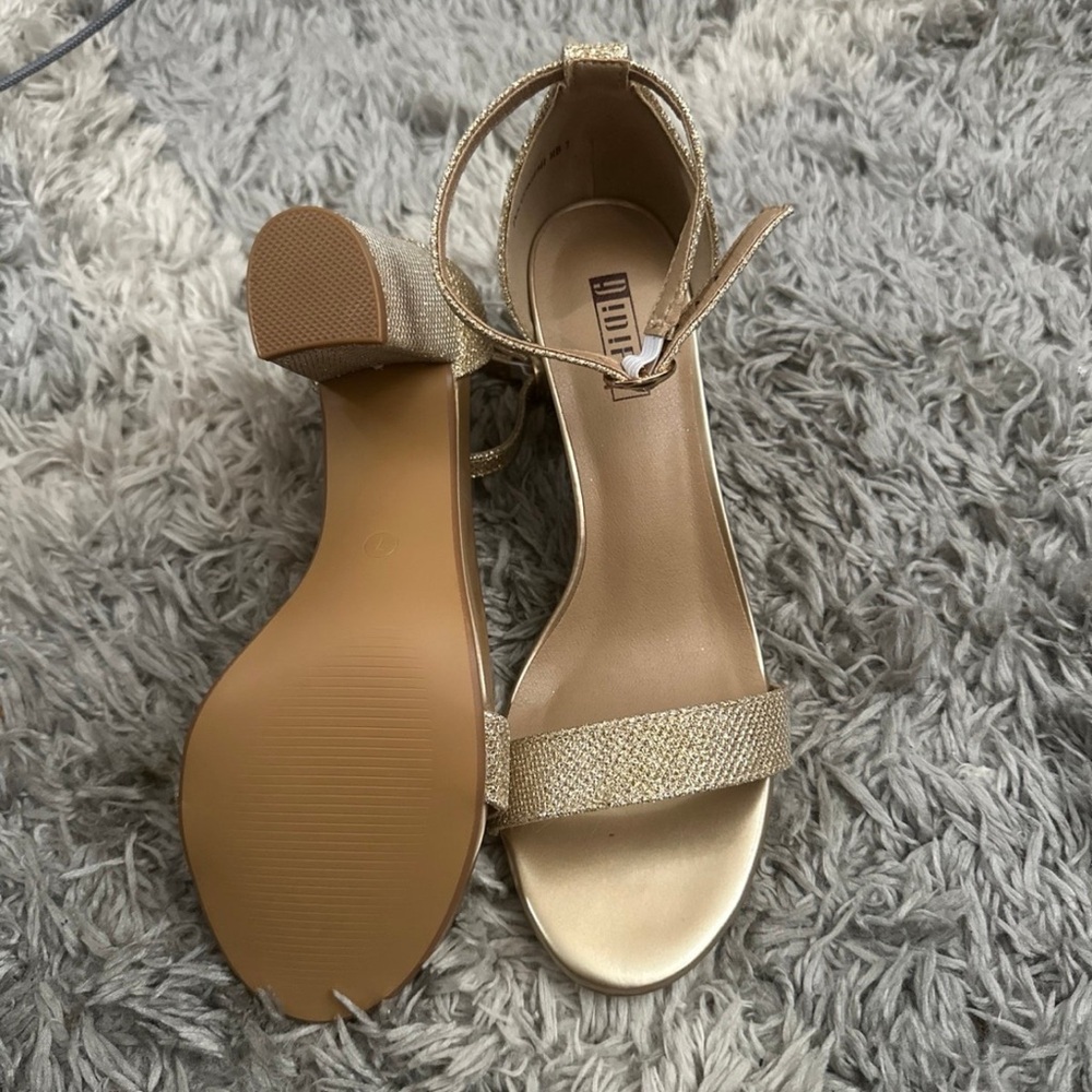 Shimmering Gold Heels